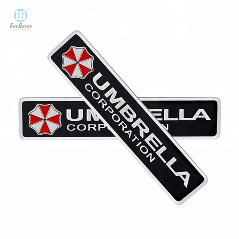 Customized High Quality Brushed Aluminum Name Plate Sticker