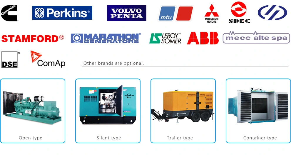 Industrial Automatic Electric Power Silent 315 kVA Genset 55kVA to 350kVA Diesel Generator with Cummins Engine ATS