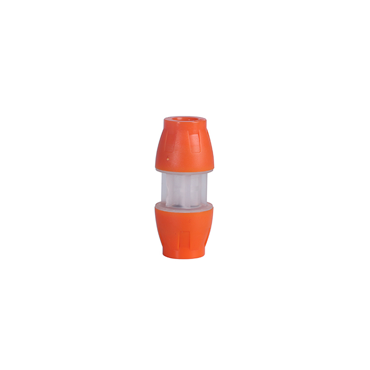 Plastic compression pipe fitting female male straight connector