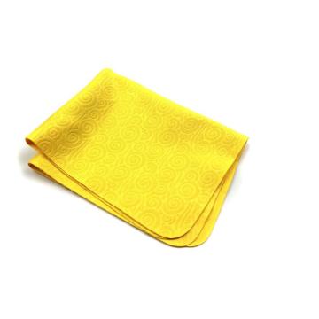 debossed printed polyester brushed microfiber fabric cloth