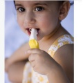 Silicone Infant Toothbrush Soft Yellow Cleaner For Tooth