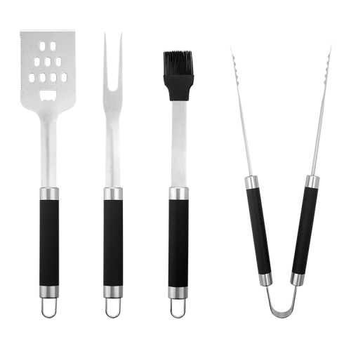 Stainless Steel Handle 4Pcs Bbq Grill Utensils