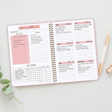2022 Customized Daily Weekly Agendas Planner Notebook - School Items & Stationery Supplies