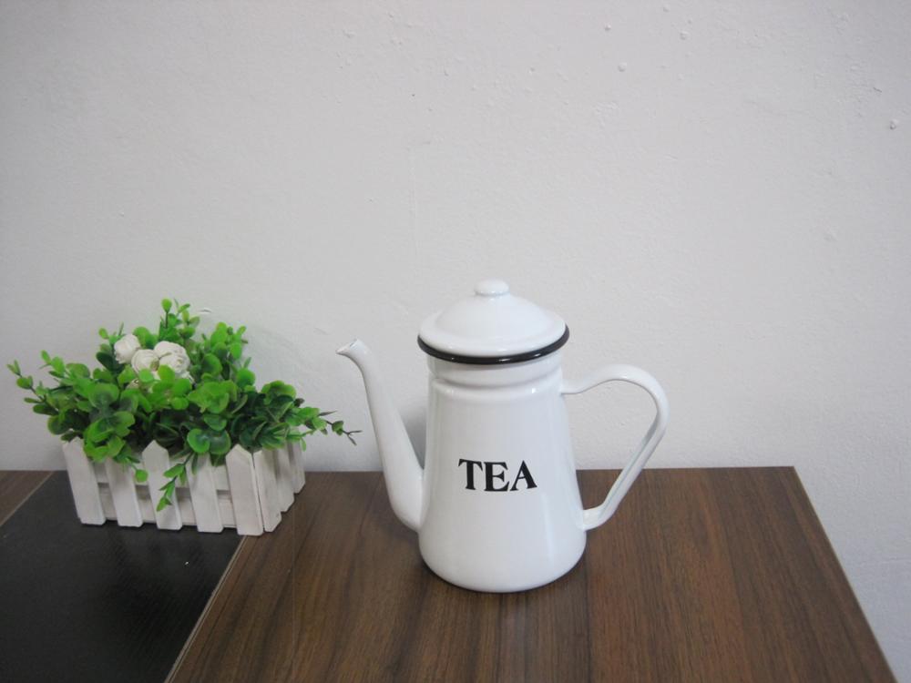 Personerlized Enamel Teapot Coffee Pot With Lid