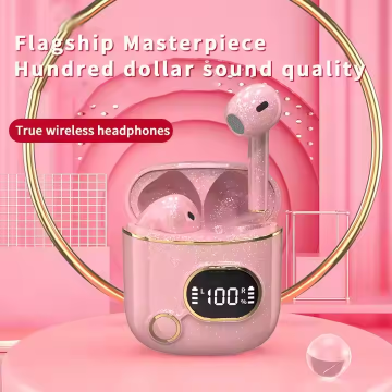 Battery Digital Display Earbuds in Ear Earphone Colorful