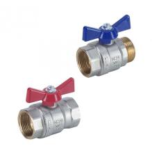 Full Bore Brass Ball Valve With Butterfly Handle