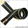 3 Zipper in metallo oro shinny per cuscino