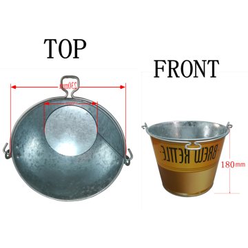 Effizienter Metalleiseimer für Bar