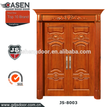 economic red oak engineering veneer wooden door double