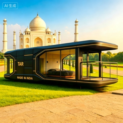 Compact Apple Cabin for Eco-Friendly Outdoor Living