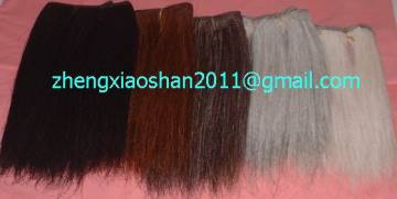 Supply handmade all colors of 6-40" wide horse mane piece