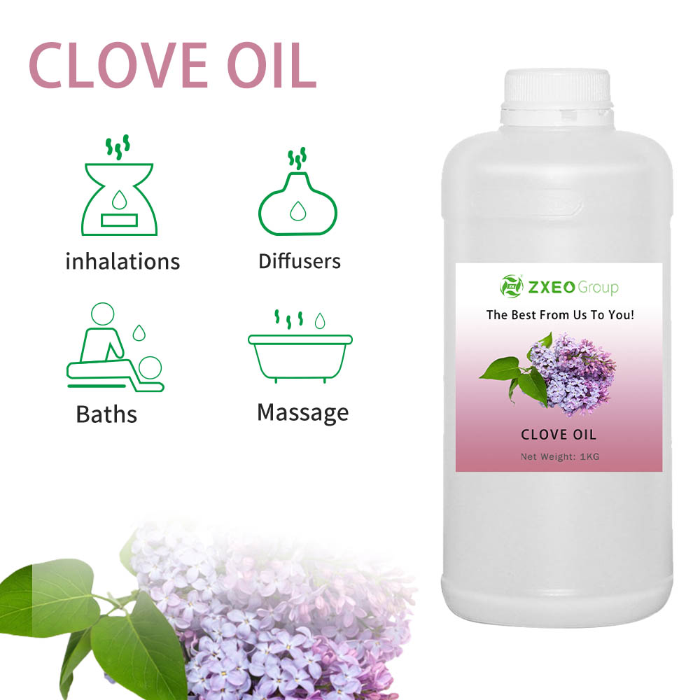 Cravo Bud Oil Essential Oil na Índia Vapor destilado Orgânico Essential Oil Forness para a indústria cosmética