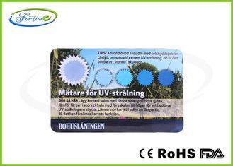 Skin Care Color Changing UV Test Card / Plastic UV Indicato