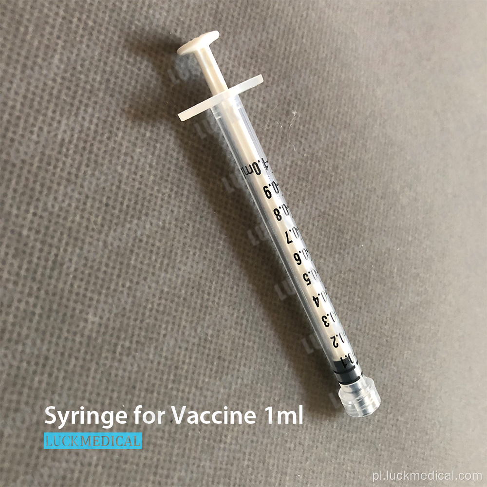 Strzykawka wtrysku szczepionki z powodu Covid 1 ml