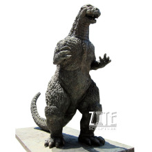 Outdoor garden life size fiberglass animal resin godzilla statue