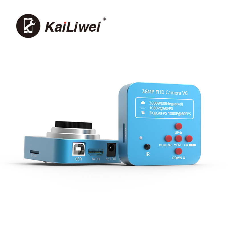 Kailiwei 2MP 1920H*1080V VGA HD Electronic Video Microscope Camera For Mobile Phone PCB Chip IC Soldering Repair Tool