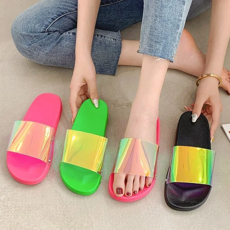 Plus Size Summer Women 2021 Sandals Slide Beach Slipper Shoes