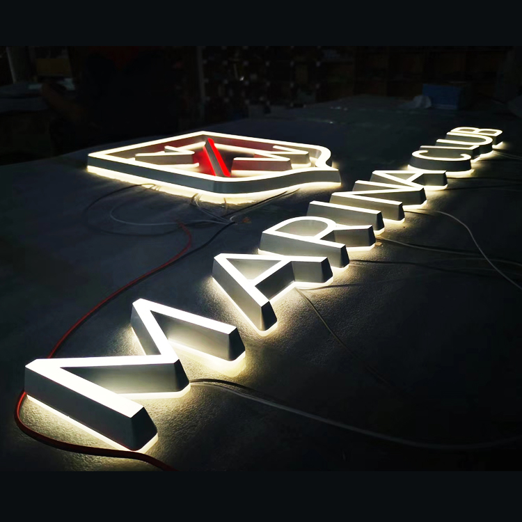 Custom Store front light sign led for shoppingmall shops Store signs