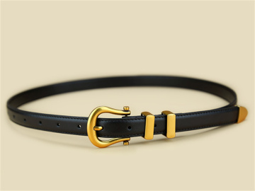 Classic Black Leather Belt Versatile and Stylish Accessory