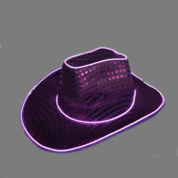 Wholesale Fashion LED Light-up Cowboy Caps