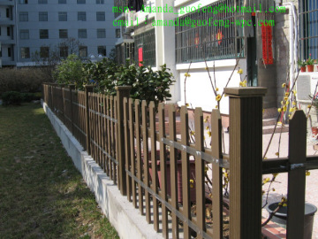 wood plastic fence, wpc fence