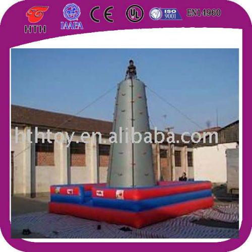 Outdoor inflatable rock climbing wall for kids and adults physical training equipment