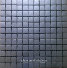 Matt surface black crystal glass mosaic kitchen backsplash bathroom wall tile