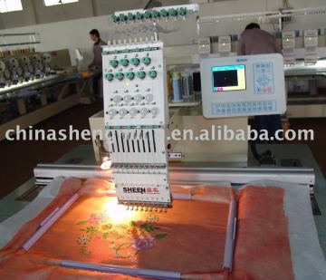 single head flat embroidery machine