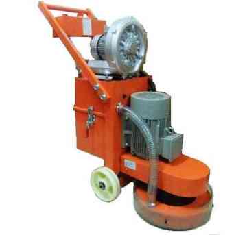 Vacuuming floor grinding machine