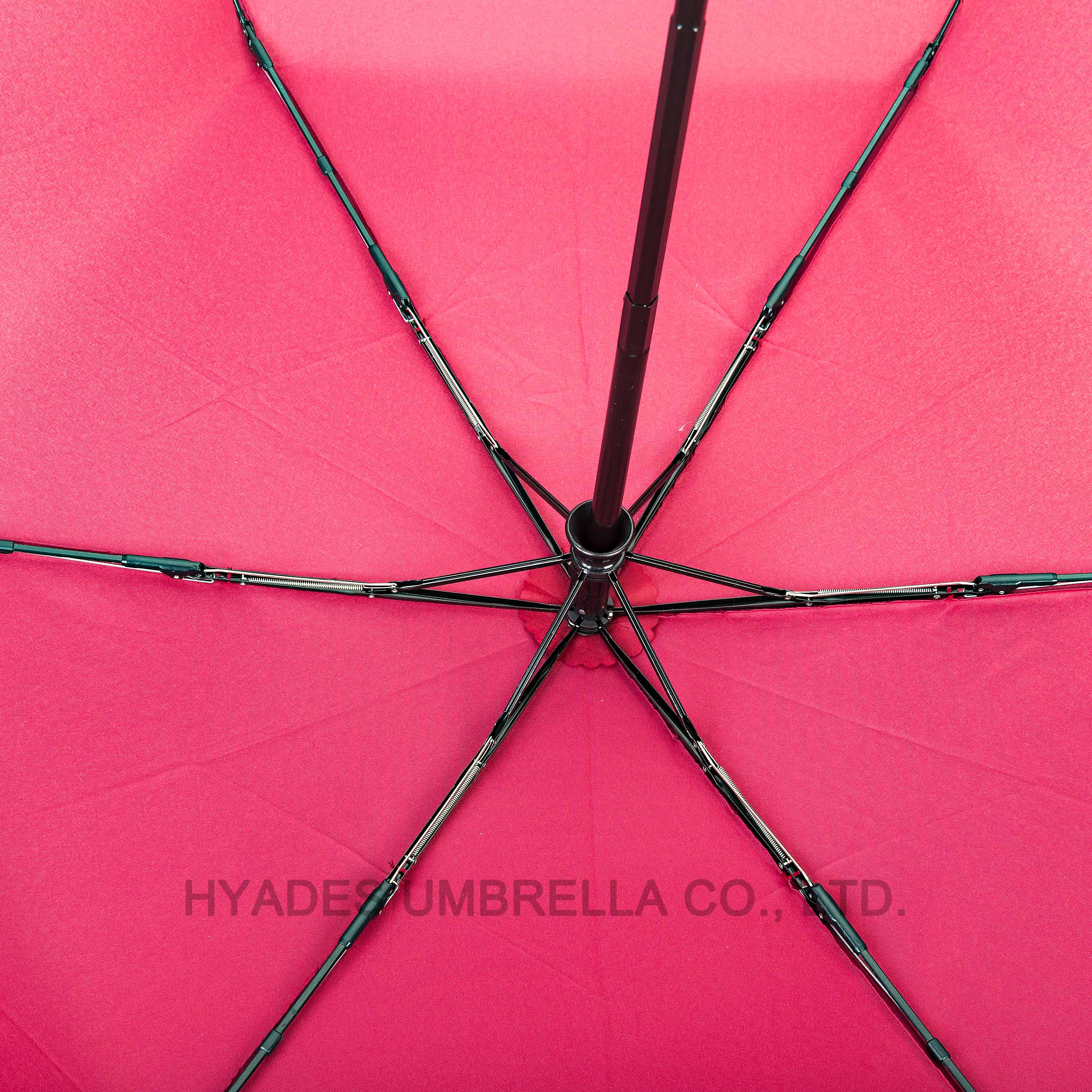 erstklassige Fiberglas-Rippen zum Falten der Farbe des Regenschirms premier quality fiberglass ribs for folding umbrella wine color