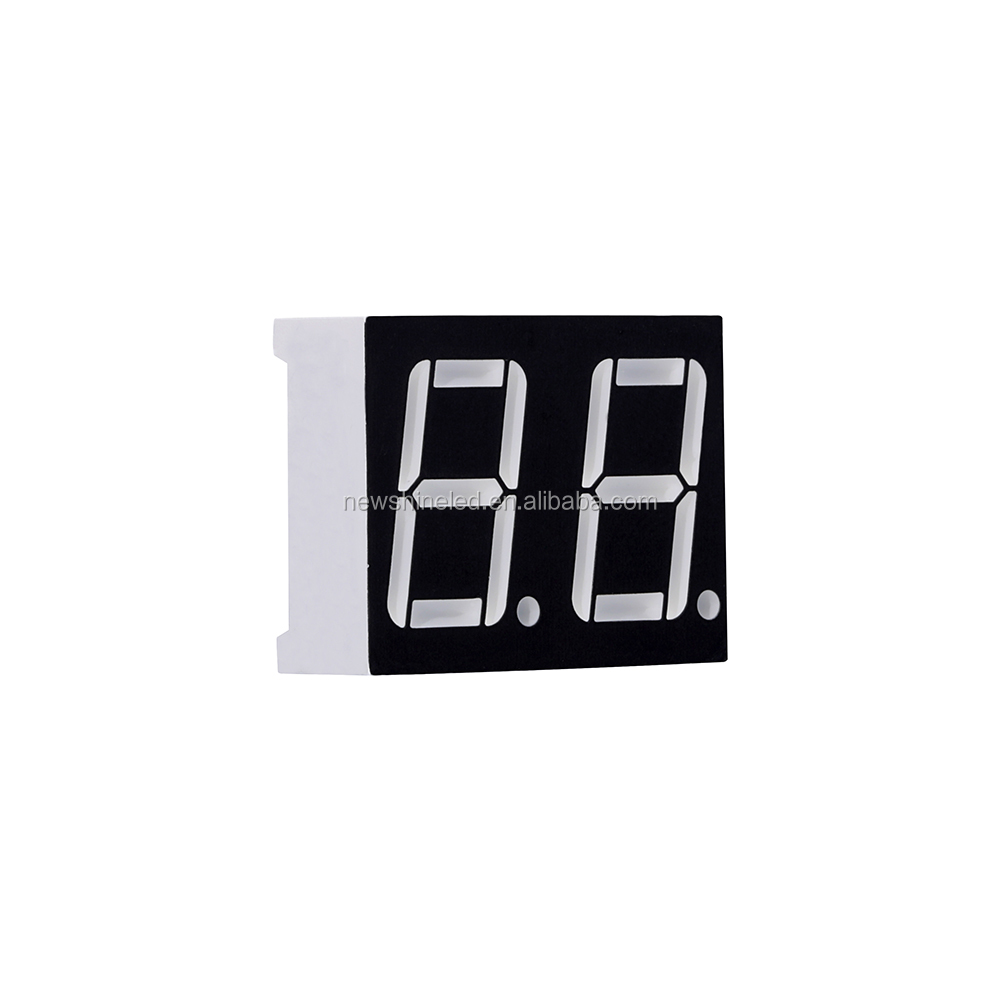 Factory Free Sample 0.8" 7 Segment LED Display RGB 2 Digit 0.8 inch seven segment display led 7 digit tube for advertising