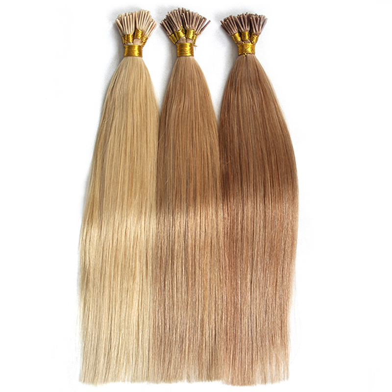 Wholesale factory price fashionable pre-bonded i tips human hair, i tip hair extensions wholesale india