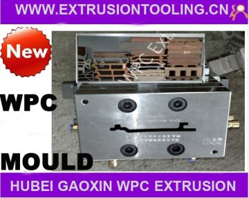 extrusion dies extrusion toolings extrusion molds for two strands of hollow WPC(wood plastic composite) panel tile