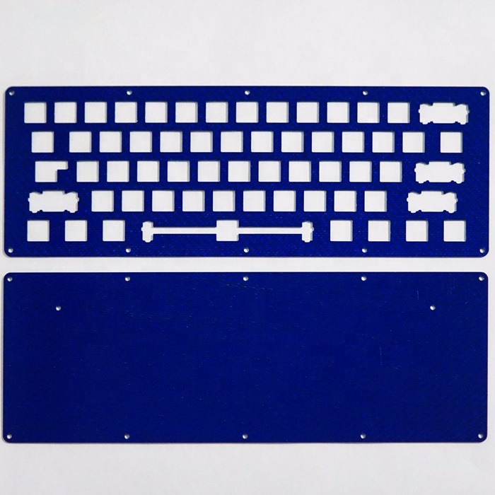 Hot sale stainless steel aluminum metal carbon fiber keyboard plate