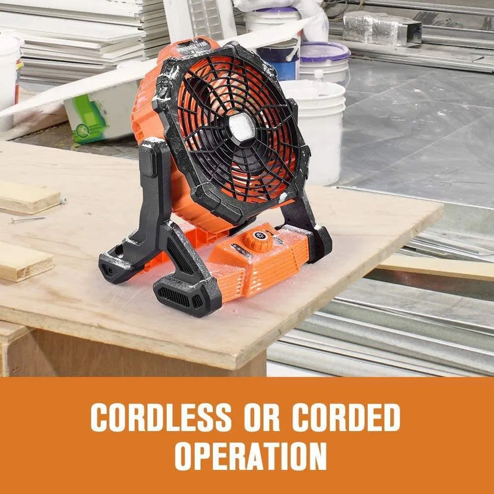 LED Light Stand and Battery Portable Minirechargeable Charging Camping Solar Floor Fan