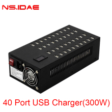 High-Capacity 40-Port 300W Charging Desk