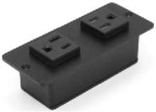 Black Furniture Power Sockets Embedded In Sockets