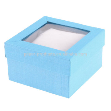 packaging jewelry gift box with clear lid