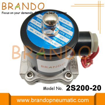 Válvula solenoide de acero inoxidable 2S200-20