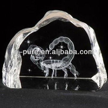 Scorpio Etched Crystal iceberg
