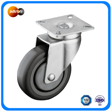 Swivel Plate Caster PU Trolley Wheels