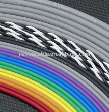 braided colorful electric wire and cable