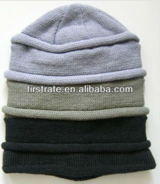 Personalized knit headwer wooly beanie hat