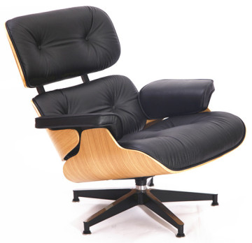 Luxury leather furniture Oak emes replica lounge chair china