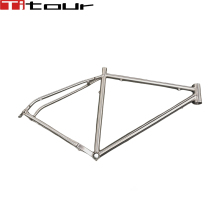 Titanium gravel bike frame