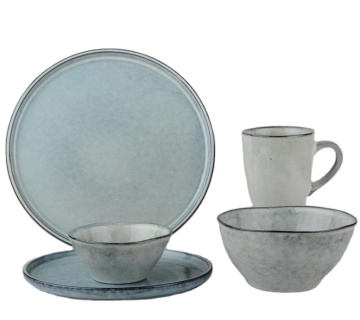 Color Glazed Dishes Plates Dinnerware Set