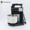 Food mixer with stainless steel bowl