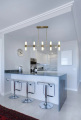 LED Alturas Gold Light Linear Chandelier