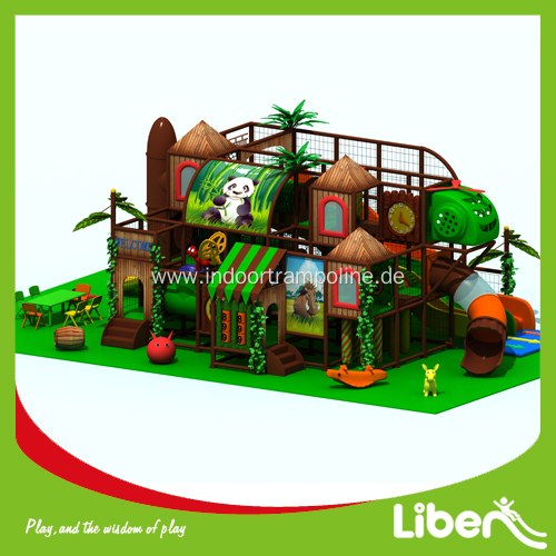 Indoor amusement playground equipment structure