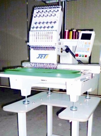 Lightweight Compact Industrial Embroidery Machine , Wide Type Single Head Series